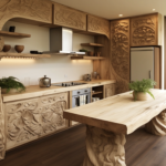 Eco-Friendly Kitchen Remodel in Northeast Ohio By Mr.Countertops Featuring Sustainable Custom Wood Countertops and materials.