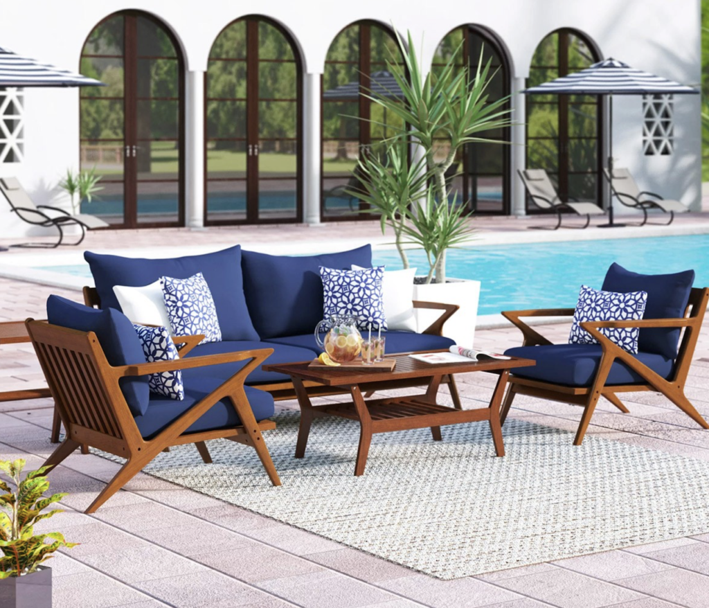 Outdoor lighting creates a cozy multi-functional living space in NE Ohio.