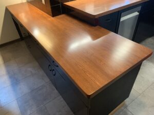 Handcrafted butcher block countertop in a Northeast Ohio kitchen by Mr. Countertops.