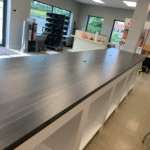 Black Formica Sales Counter Custom Built in Medina, OH