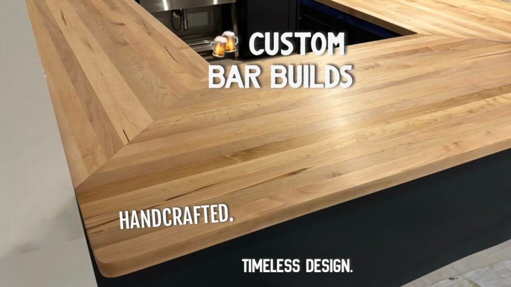 Commercial Bar top in Northeast Ohio Tavern by Mr.Countertops.