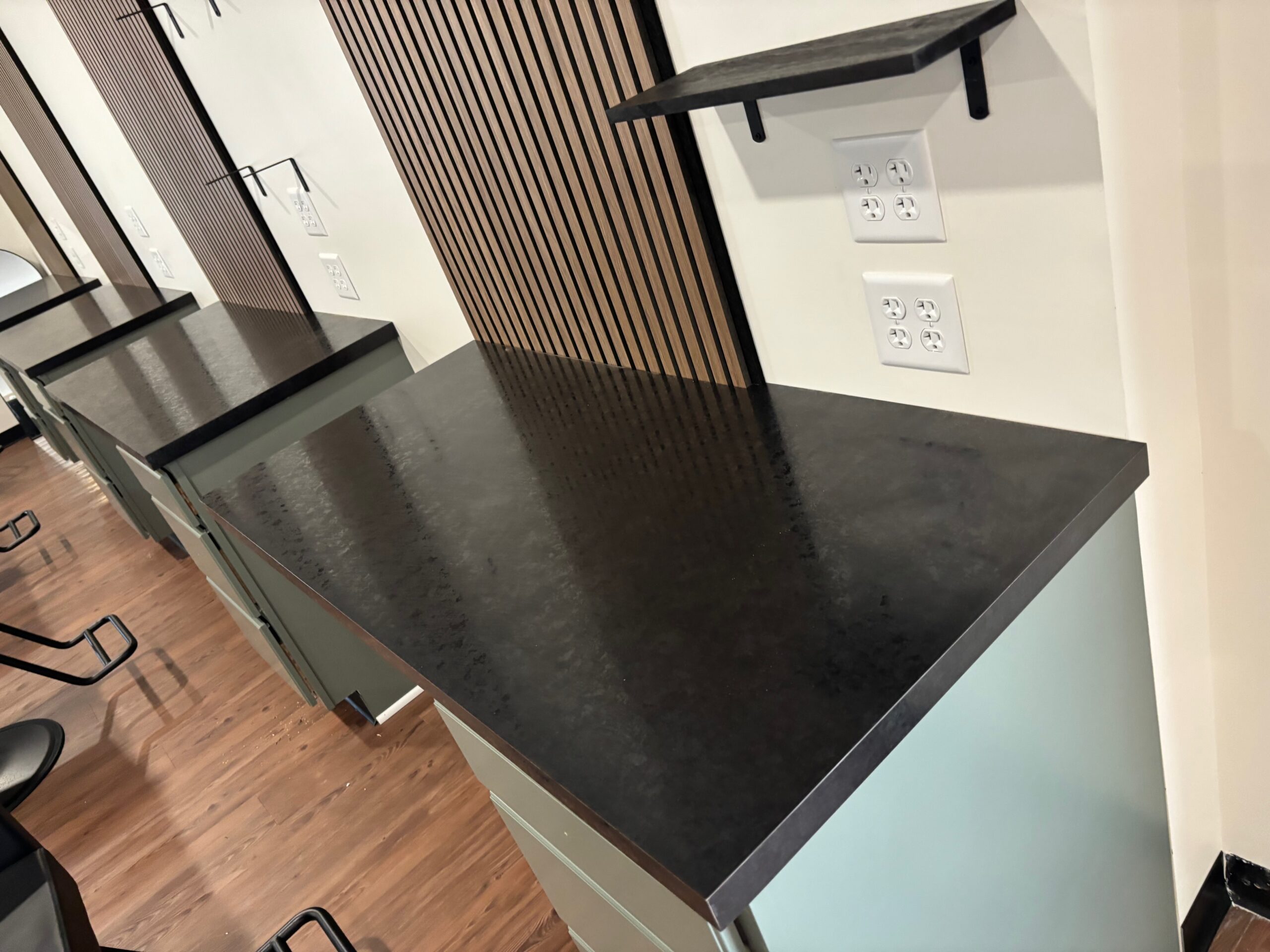 Custom Salon Booths In a Northeast Ohio salon