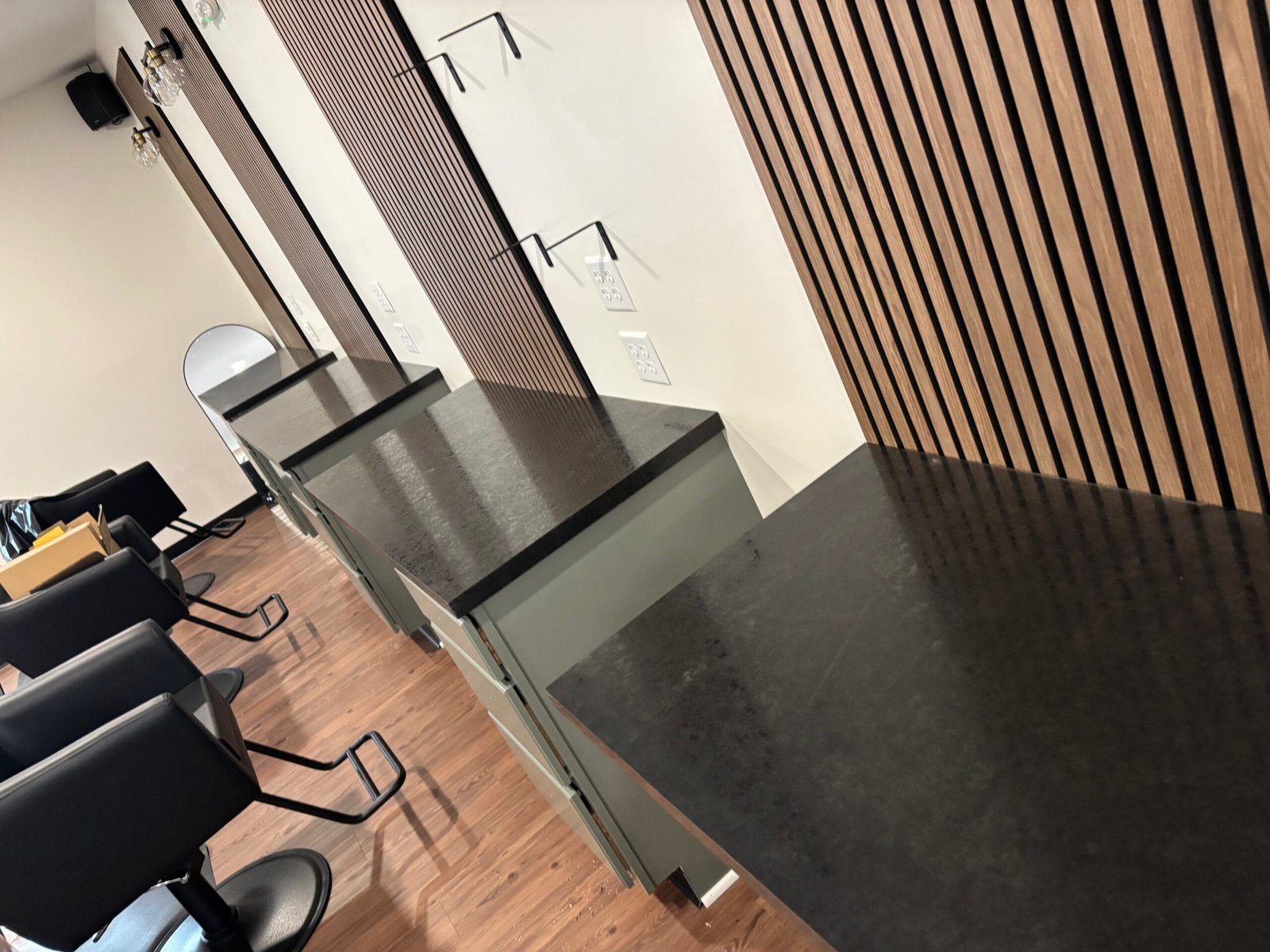 Custom Salon Booths In a Northeast Ohio salon