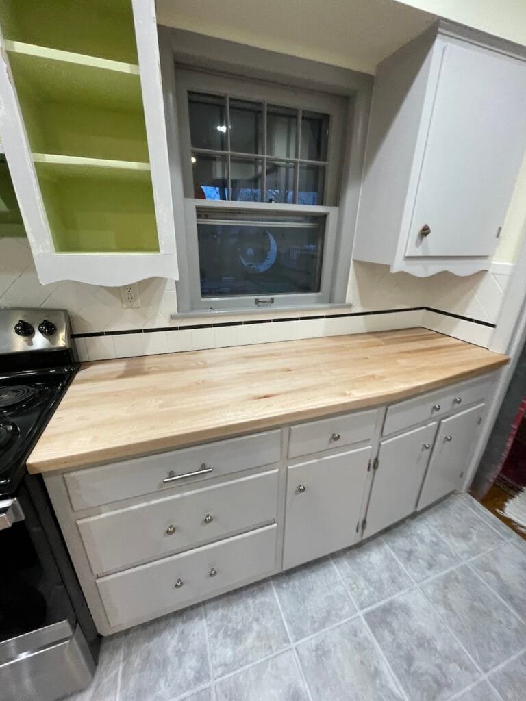Custom Hickory Kitchen Island by Mr.Countertops in Medina, OH