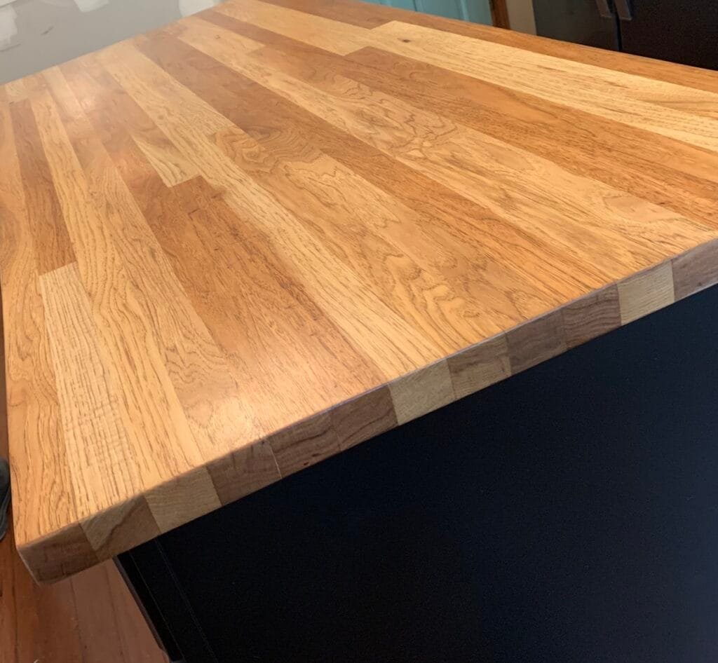 Custom Solid Oak Kitchen Island by Mr.Countertops in Medina, OH