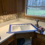Before photo of Corian Countertop Sink Replacement in Medina County Ohio by Mr.Countertops