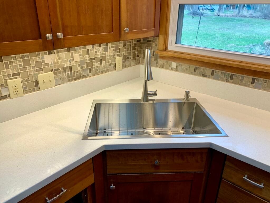 After photo of Corian Countertop Sink Replacement in Medina County Ohio by Mr.Countertops