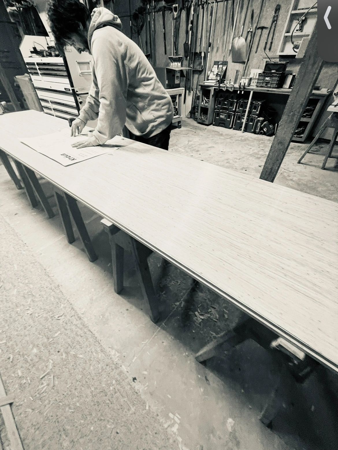 Hard at work inside the shop at Mr.Countertops in Medina County Ohio