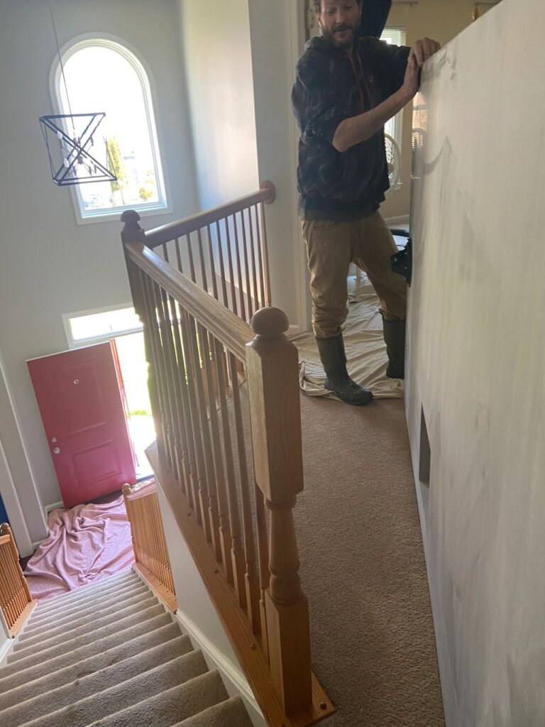 The top of the steps. Ecstatic & successful, with the biggest obstacle behind us.