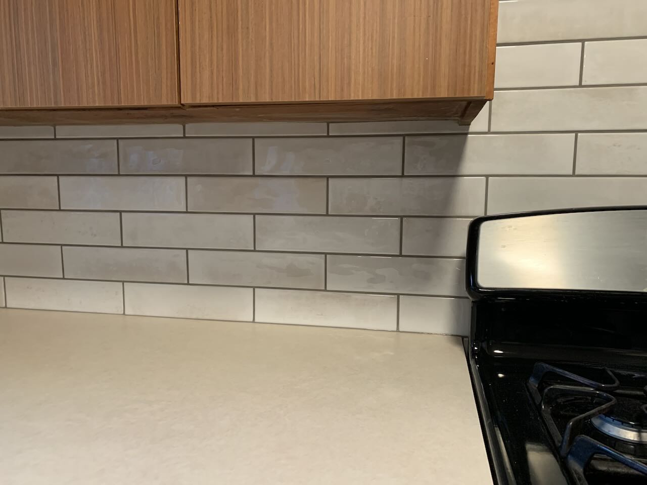 White Subways kitchen tile in Strongsville. OH