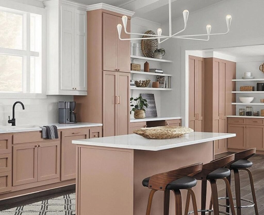 Beige and blush kitchen remodel in Northeast, OH