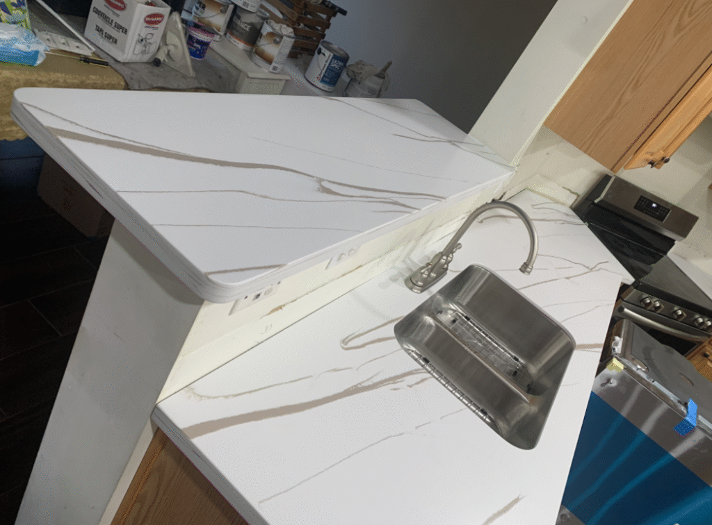 Custom Laminate Breakfast Bar by Mr.Countertops in Hinckley Ohio