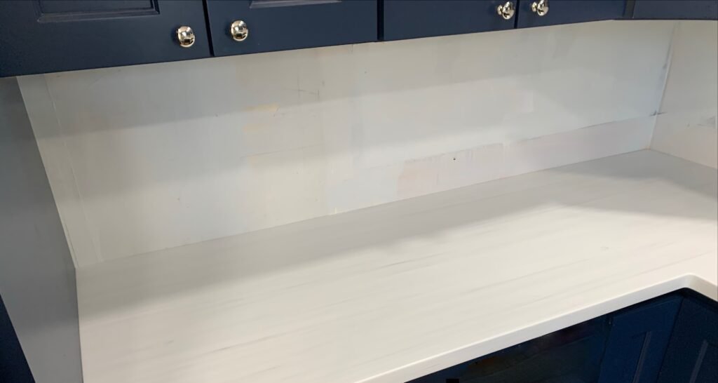 Seamless Kitchen Backsplash In Hinckley Ohio Kitchen Fabricated & Installed By Mr.Countertops