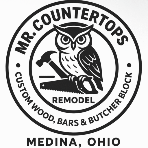 Mr.Countertops Owl Logo Design