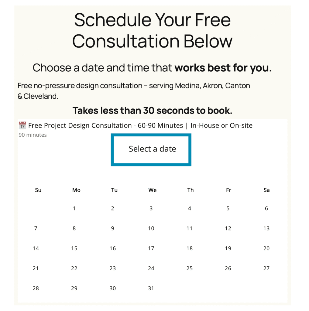 Schedule a free project design consultation in Northeast Ohio for any Construction Project.