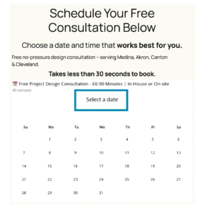 Schedule a free project design consultation in Northeast Ohio for any Construction Project.