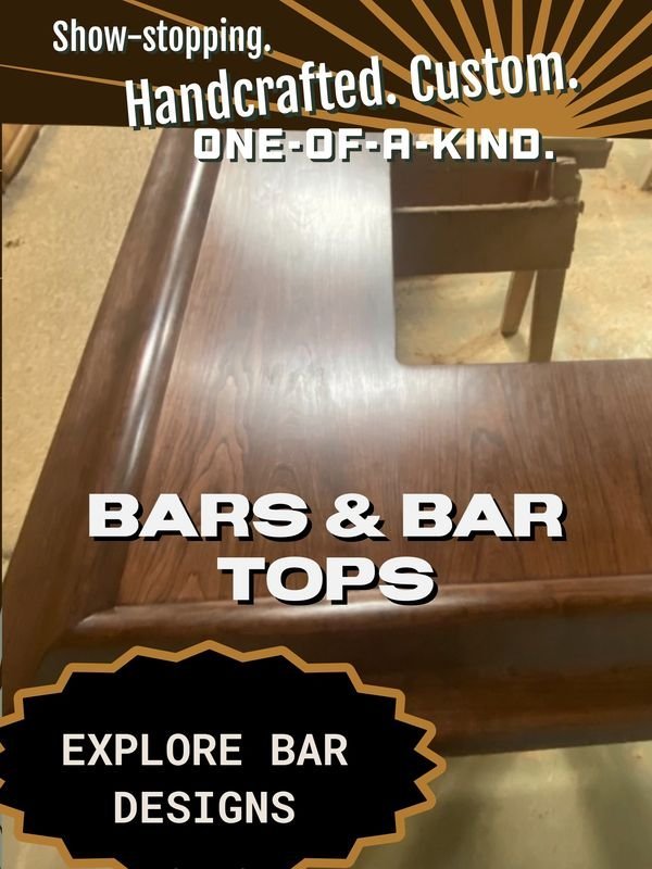 Custom Wood Bar Tops By Mr.Countertops in Wadsworth Ohio. Durable, Warm, And Timeless.