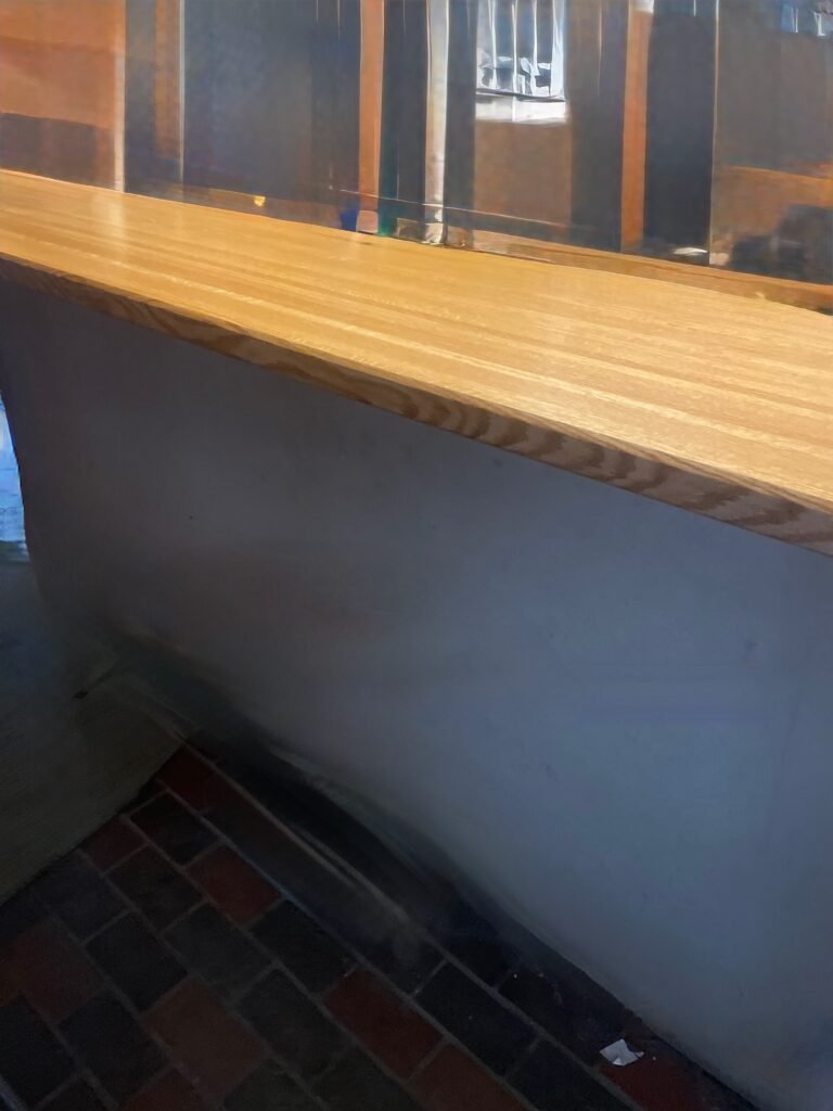 Custom Oak Breakfast Bar By Mr.Countertops in Wadsworth, OH