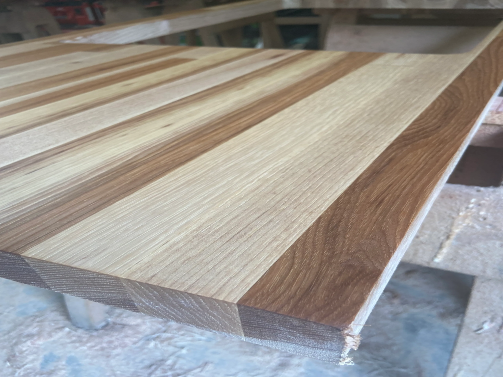 Custom Acacia Countertops in the Shop at Mr.Countertops.