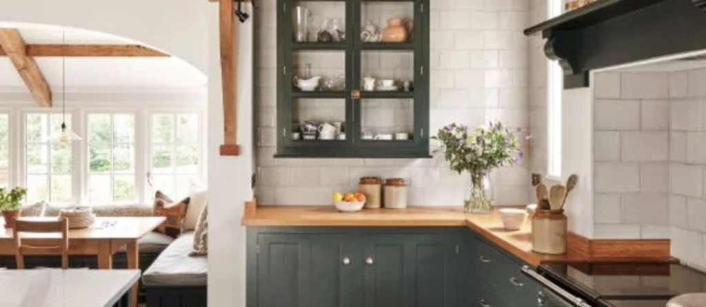 Olive Green and Wood Kitchen Remodel in Medina Ohio by Mr.Countertops