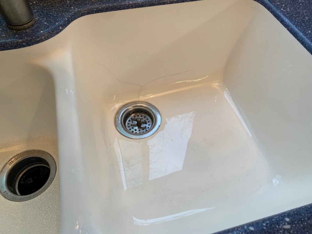 Corian integrated sink stain removal and resurfacing NE Ohio