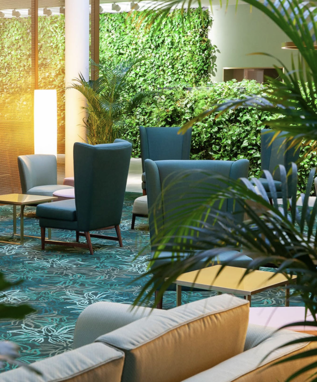 Modern Living room renovation inspired by Biophilic design | Mr.Countertops