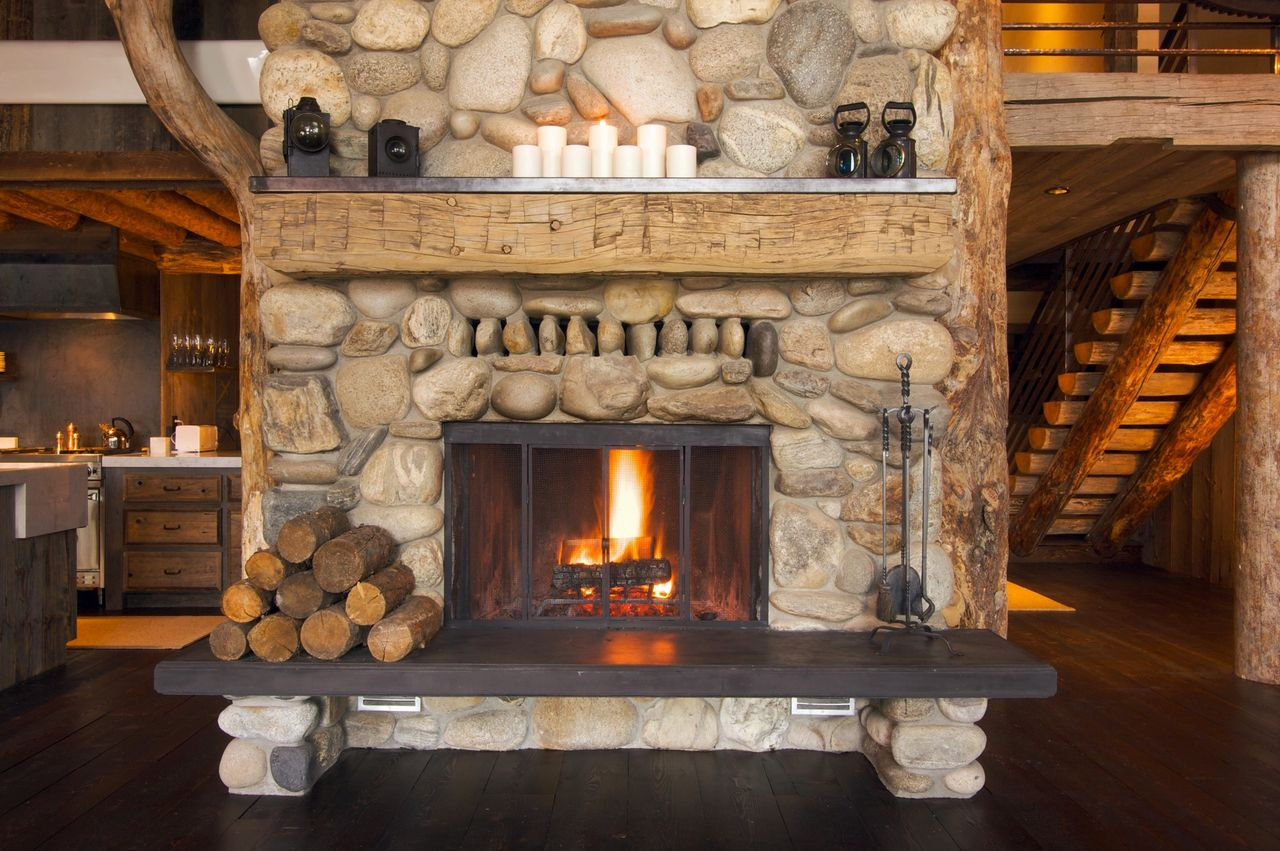 Cozy Home Interiors featuring fireplace in Northeast Ohio living room