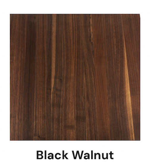 Black walnut wood sample