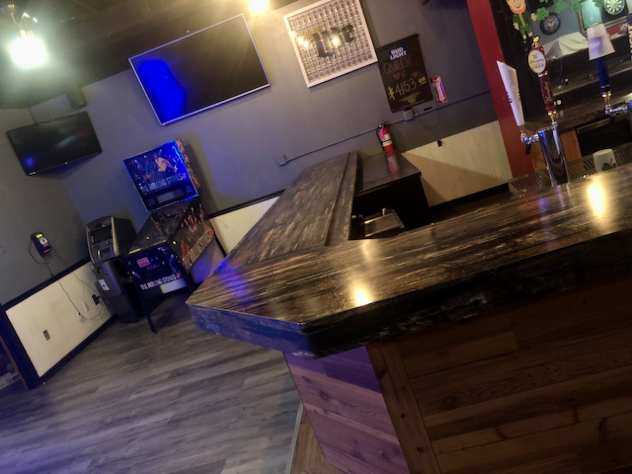 Custom commercial bar top fabricated by Mr.Countertops for Tavern and Brecksville, Ohio
