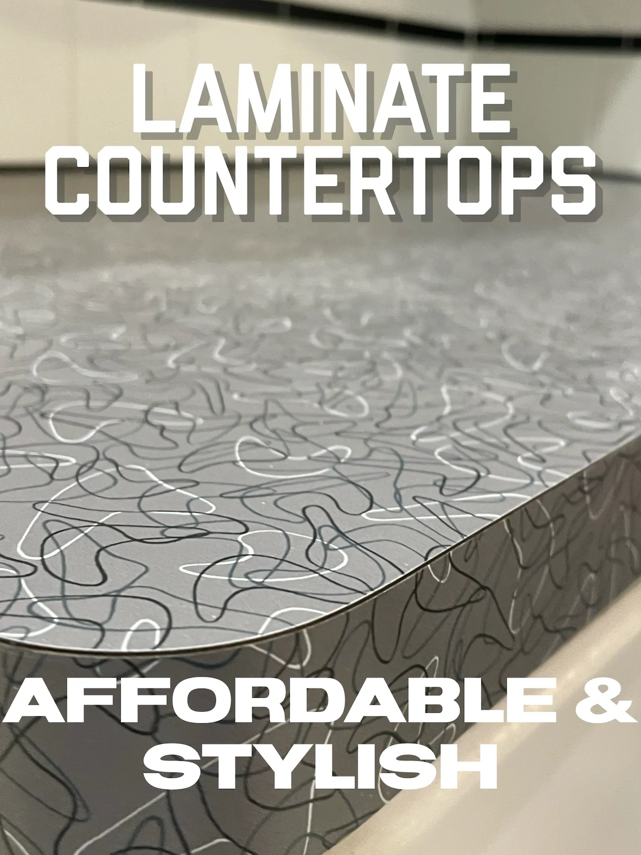 Laminate Countertops with vintage boomerang pattern | Mr.Countertops