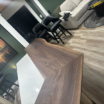 Handcrafted Live edge wood bar top with dark, food safe finish. | Mr.Countertops