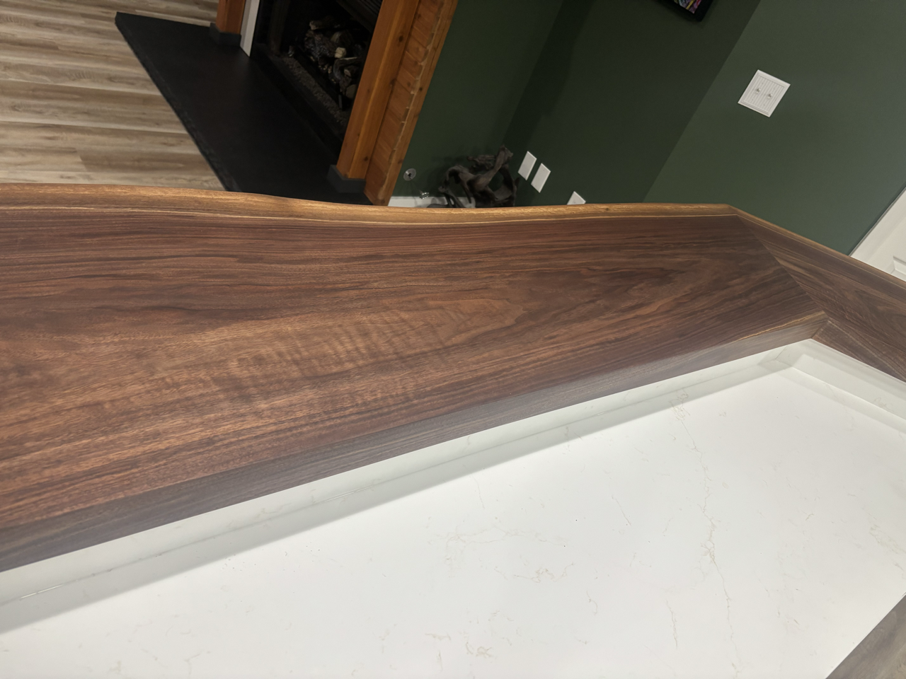 Live Edge Wood Slab Custom Bar By Mr.Countertops in Medina, OH