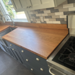 Handcrafted Walnut countertops with undermount stainless steel sink in Tallmadge, OH | Mr.Countertops