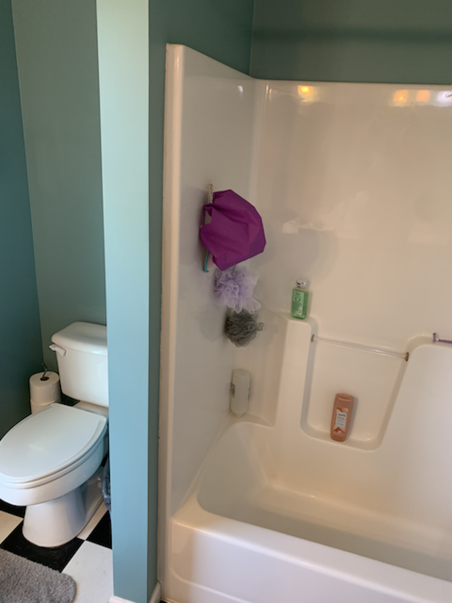 Outdated bathroom before complete gut and build renovation