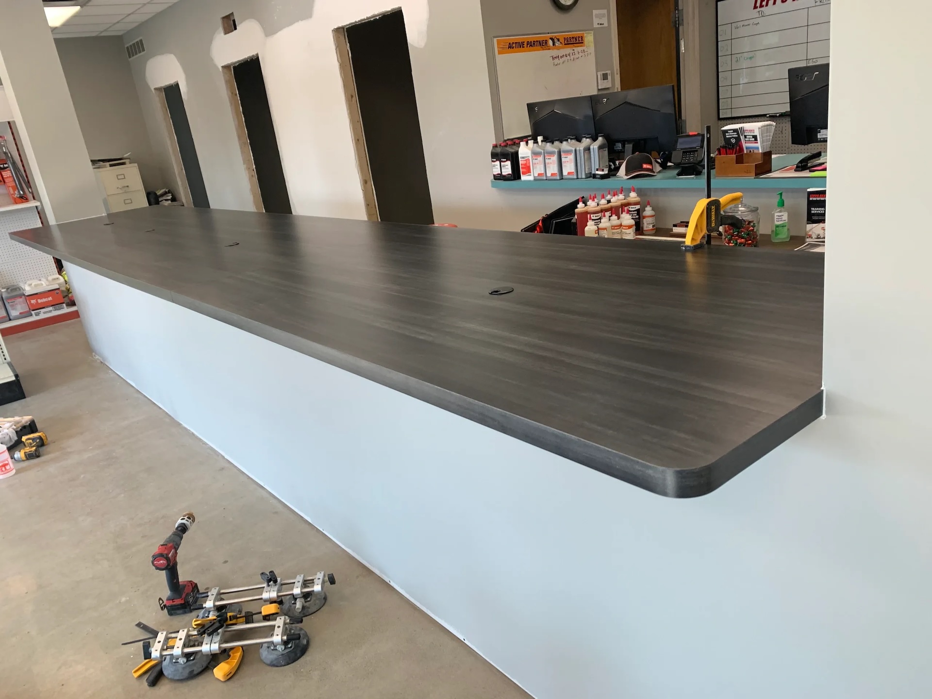 Custom Sales Counter for a commercial retail location in Northeast OH