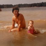 Shanon with dad at Virgina Beach. | Mr.Countertops
