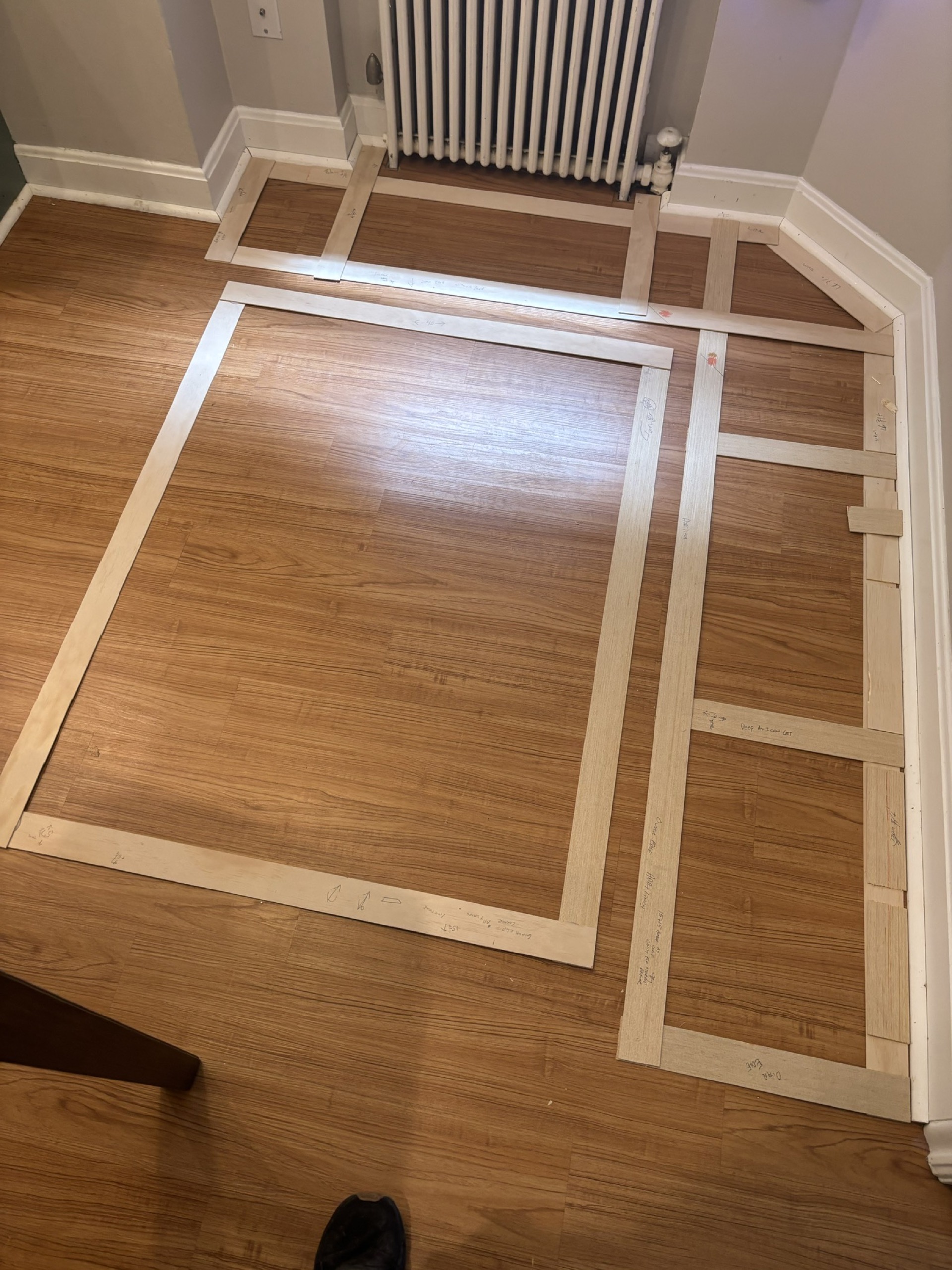Design layout of a custom breakfast nook in Parma OH